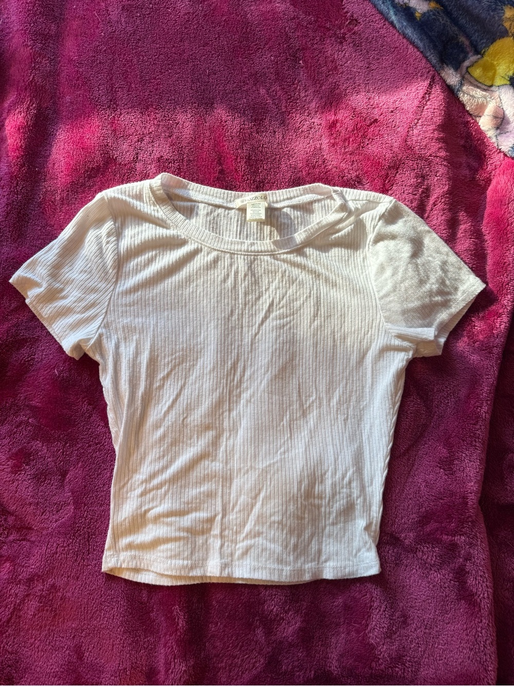 Bozzolo White Ribbed Tank Top